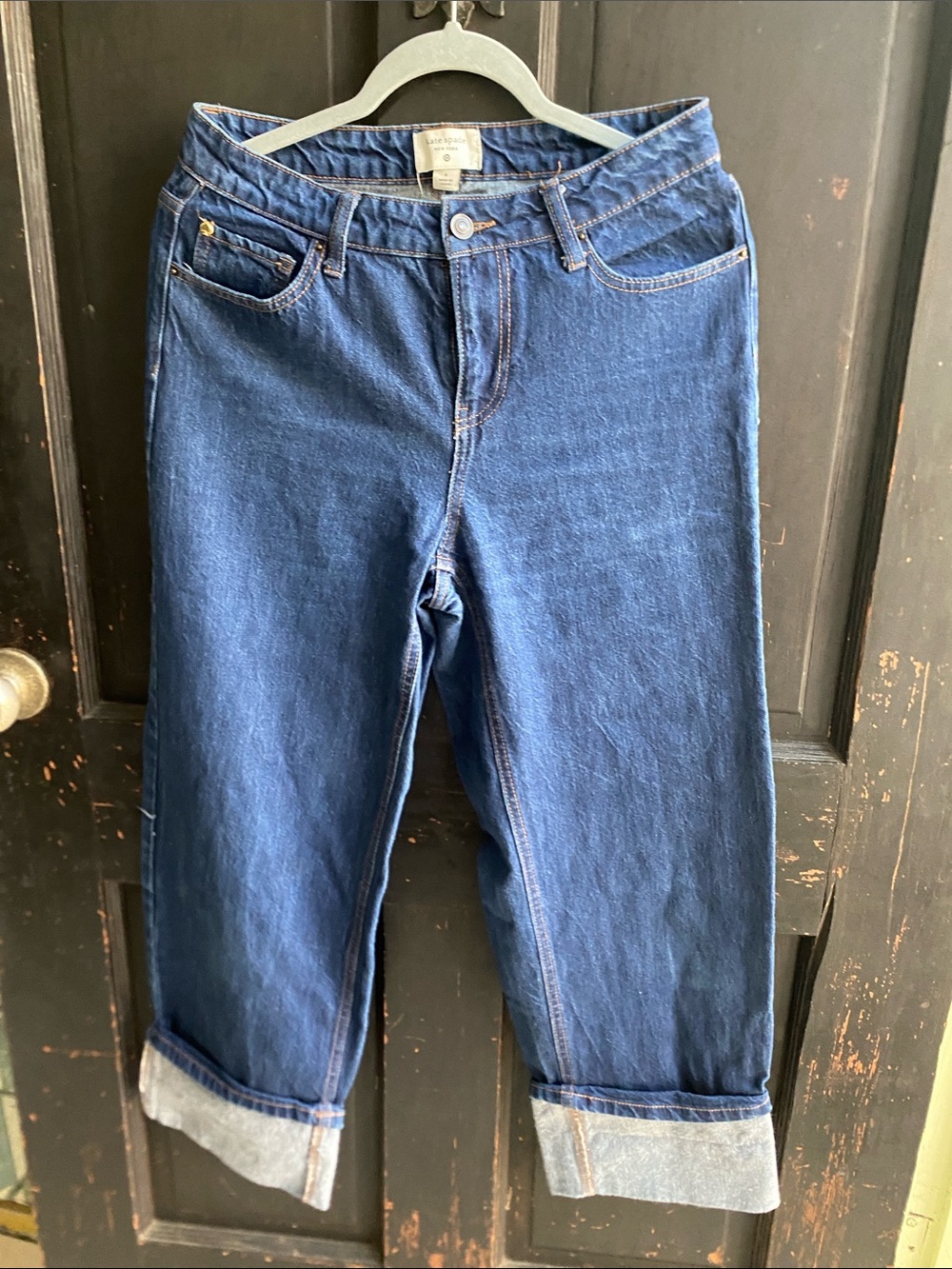 kate spade women’s Relaxed Dark Blue Cuffed Jeans